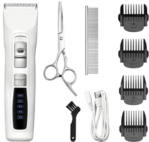 Bousnic Dog Clippers 2 Speed Cordless Pet Hair Grooming Clippers Kit