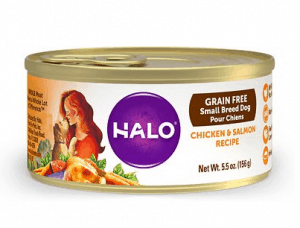 Halo Grain Free Natural Wet Dog Food Small Breed Chicken Salmon Recipe 1