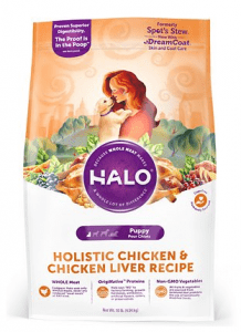 Halo Natural Dry Dog Food Puppy Chicken Chicken Liver Recipe