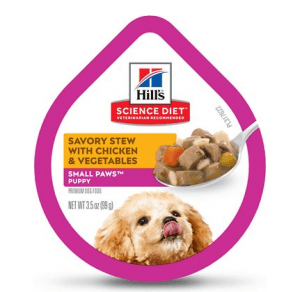 Hill Science Diet Puppy Small Toy Breed Savory Stew with Chicken and Vegetables Dog Food