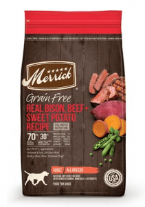 Merrick Grain Free Real Buffalo Beef Sweet Potato Recipe Dry Dog Food