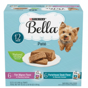 Purina Bella Small Breed Pate Wet Dog Food Filet Mignon