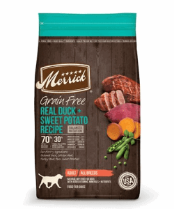 Merrick Grain Free Real Duck and Sweet Potato Mix