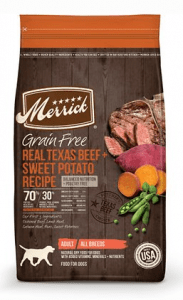 Merrick Grain Free Real Texas Beef Sweet Potato Recipe Dry Dog Food 1