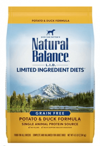 Natural Balance L.I.D Limited Ingredient Diets Potato Duck Formula Grain Free Dry Dog Food