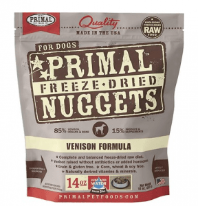 Primal Venison Nuggets Grain Free Raw Freeze Dried Dog Food