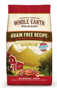 Whole Earth Farms Grain Free Pork Beef Lamb Recipe 1