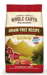 Whole Earth Farms Grain Free Pork Beef Lamb Recipe