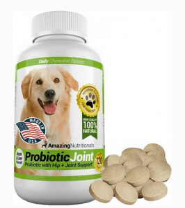 Amazing Nutritionals Probiotics Joint Hip Support Daily Dog Supplement