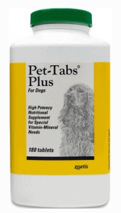 Pet Tabs Plus Vitamin Mineral Dog Supplement