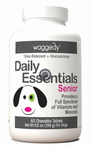 Waggedy Daily Essentials Multivitamin Senior Dog Supplement 1