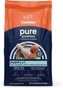 Canidae Grain Free Pure Puppy Real Chicken Lentil and Whole Egg Recipe Dry Dog Food