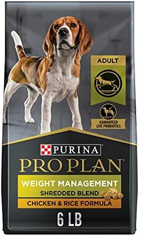 Purina Pro Plan Adult Weight Management Shredded Blend Chicken Rice Formula Dry Dog Food