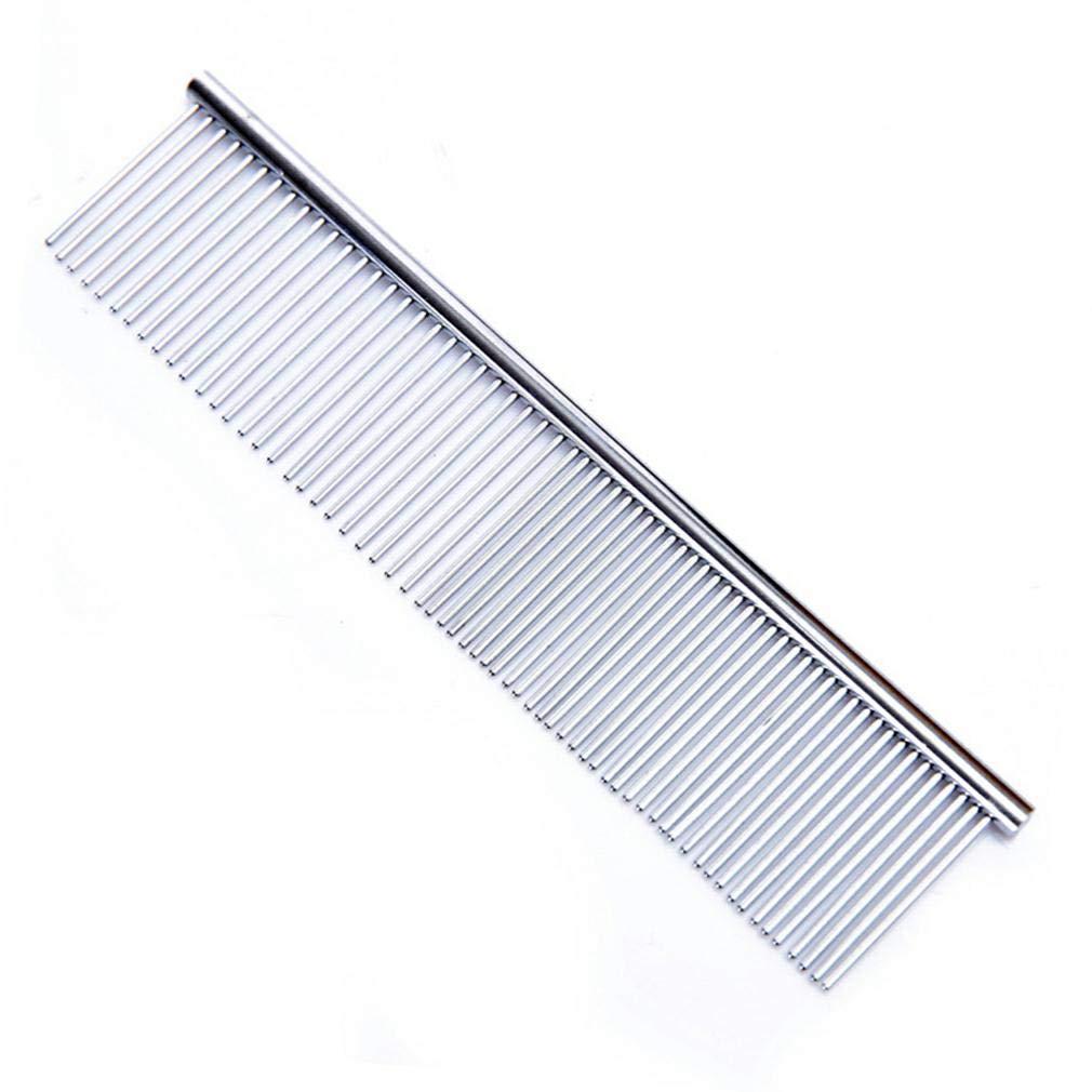 Pet Steel Comb with Rounded Ends for Deshedding